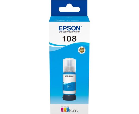  Чернила Epson 108 C13T09C24A голубой 70мл для Epson L8050/L18050 