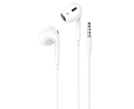  Проводные наушники BOROFONE BM80 Max Gorgeous, Jack 3.5mm, 1.2 м, белый 