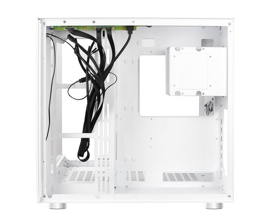  Корпус Ginzzu V560 RGB подсветка, закаленное стекло 1*USB 3.0,1*USB 2.0, AU Белый ATX 