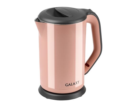  Чайник Galaxy Line GL 0330 розовый, пластик, двойные стенки 