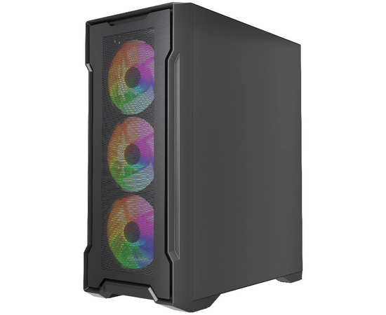  Корпус Powercase Mistral X4B (CMXB-L4), Tempered Glass, 4x 120mm FRGB Fans, чёрный, ATX 